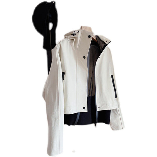 Damen Moderne Übergangsjacke mit extrahohem Kragen Shop Nory