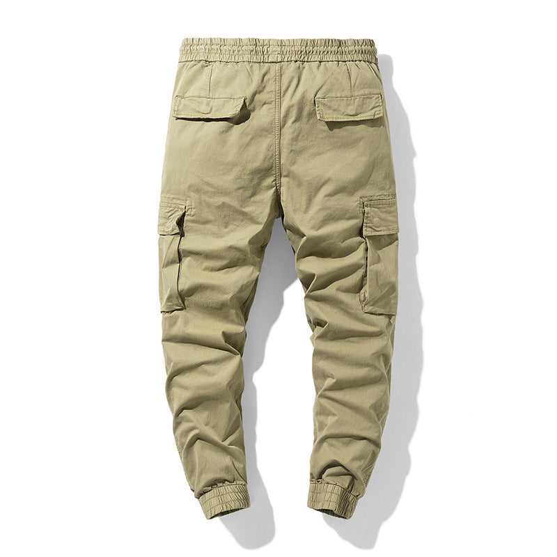 Herren Cargo-Jogger mit elastischem Bund, Multifunktions-Taschen und gesmokten Bündchen Shop Nory