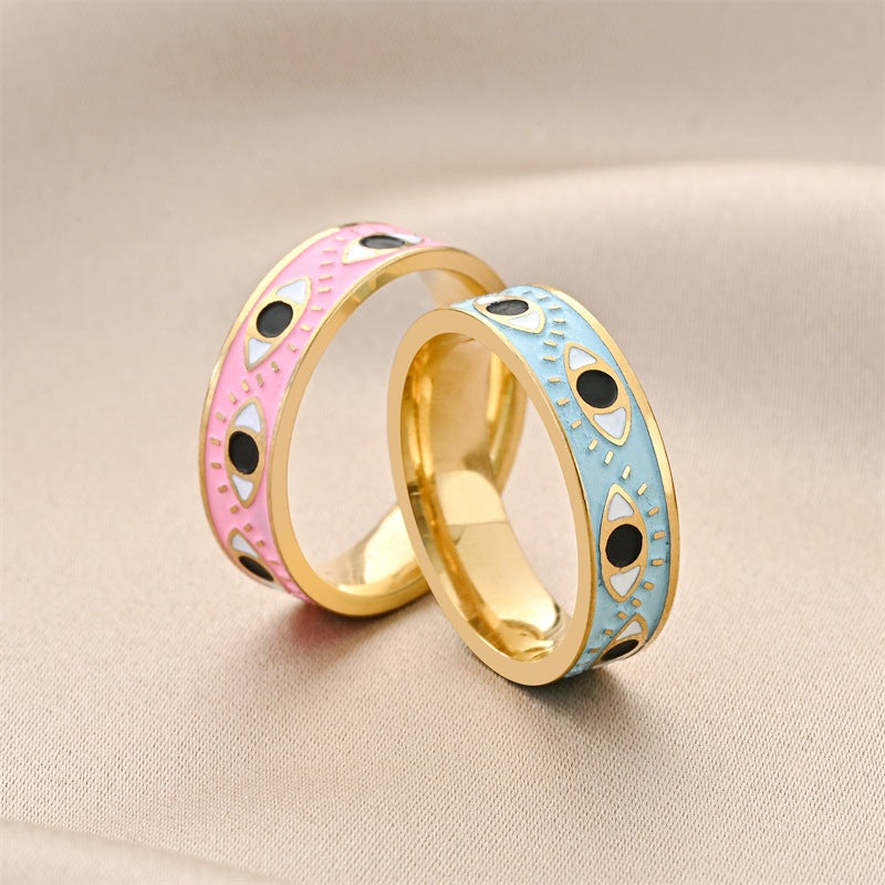 Damen Ring mit kreativem Eye-Motiv aus hochwertigem Edelstahl Shop Nory