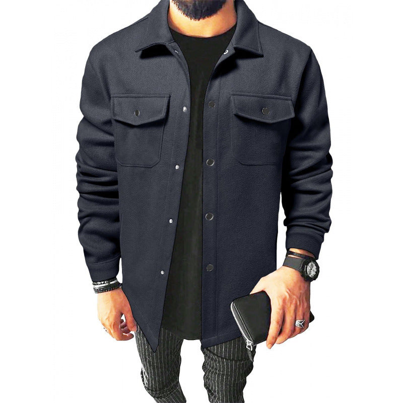 Herren stylische und warme Flanelljacke