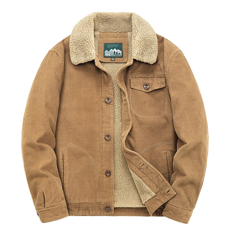 Herren Lässige Cordjacke mit Teddyfutter Shop Nory 1787797411