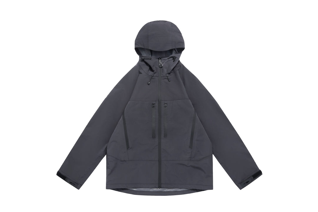 Unisex Technische Kapuzen-Outdoorjacke mit getapten Reißverschlüssen Shop Nory