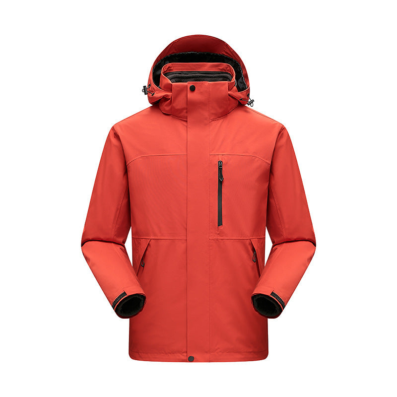 Herren Wasserabweisender Winterparka mit abnehmbarer Kapuze und getapten Nähten Shop Nory