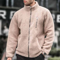 Herren kuschelige Fleecejacke mit praktischem Reißverschluss