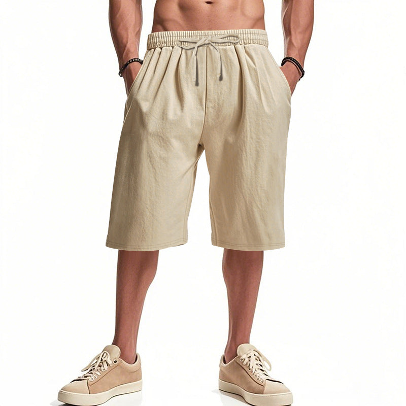 Herren bequeme Cargo-Shorts mit elastischem Bund und großzügigen Taschen
