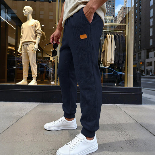 Herren Stepp-Jogginghose mit geometrischem Strukturmuster Shop Nory