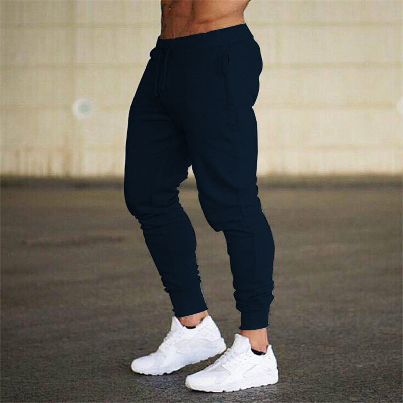 Herren nan konisch zulaufende leistungsorientierte Jogginghose mit elastischem Bund und geripptem Knöchelabschluss