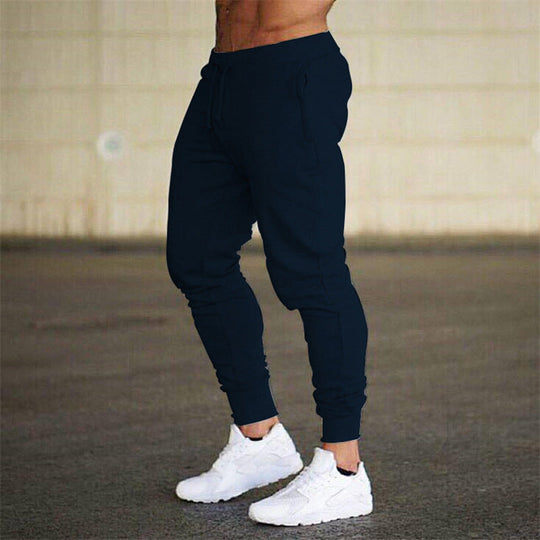 Herren nan konisch zulaufende leistungsorientierte Jogginghose mit elastischem Bund und geripptem Knöchelabschluss