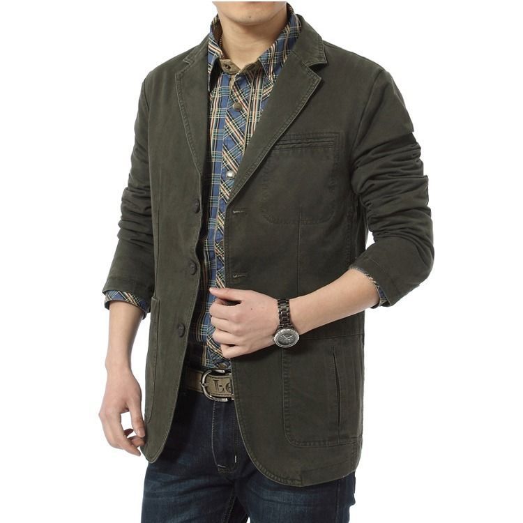 Herren Modische Leinenblazerjacke Shop Nory