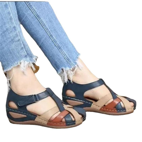 Damen Geflochtene geschlossene Komfort‑Sandalen mit verstellbarem Knöchelriemen Shop Nory