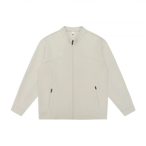 Unisex Minimalistische Oversize Zip-Jacke mit Stehkragen und verdeckten Reißverschlusstaschen Shop Nory