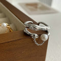 Damen moderner Ring mit verspieltem Perlendesign Shop Nory