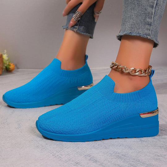 Damen bequeme Sneakers im Leopardenmuster