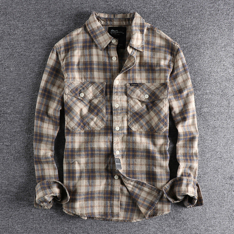 Herren Karo-Flanell-Hemd mit Brusttaschen und legerer Relaxed‑Passform Shop Nory