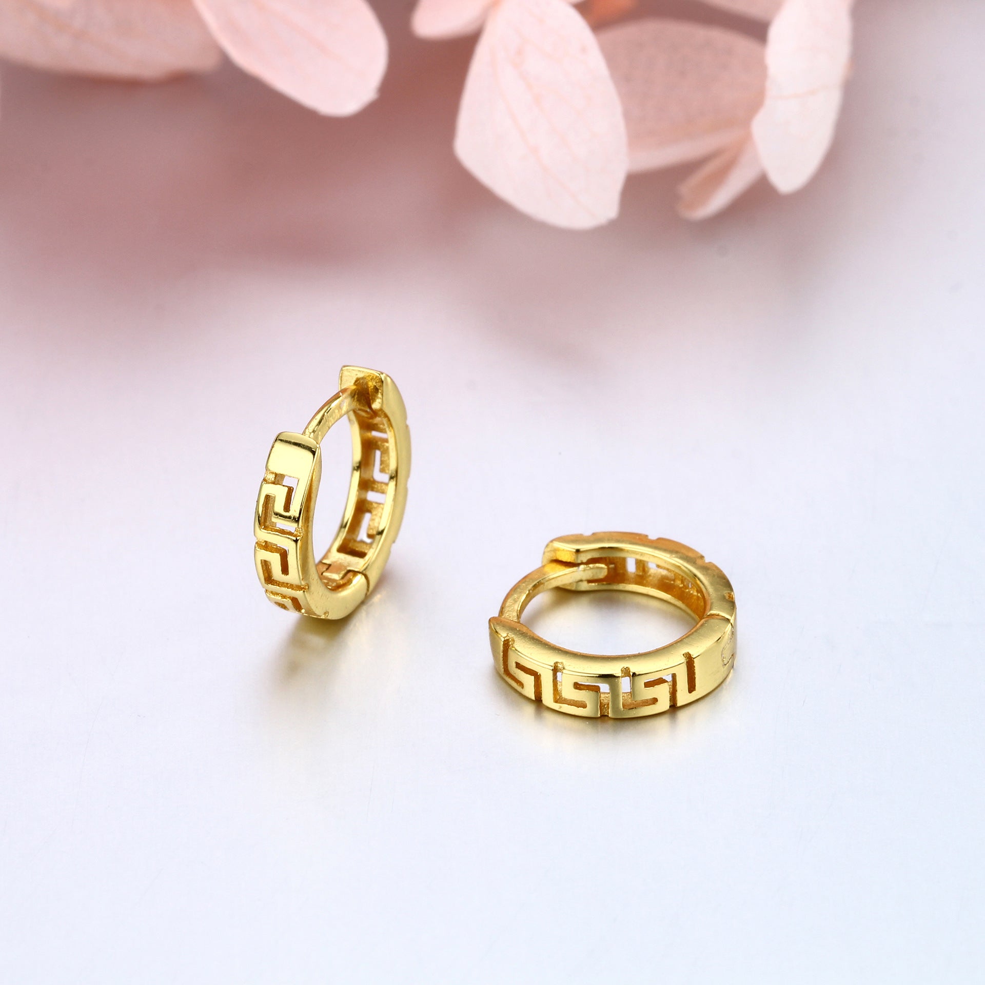 Damen Moderner Edelstahl-Ohrschmuck mit geometrischem Design Shop Nory