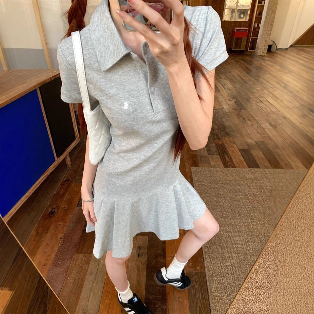 Damen Polo Kleid mit Volants Shop Nory