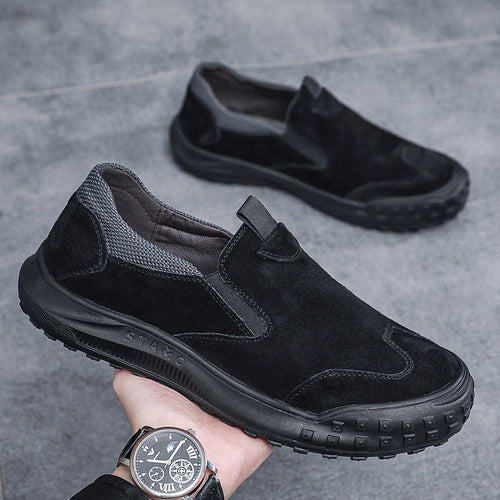 Herren bequeme Slipper aus Wildleder