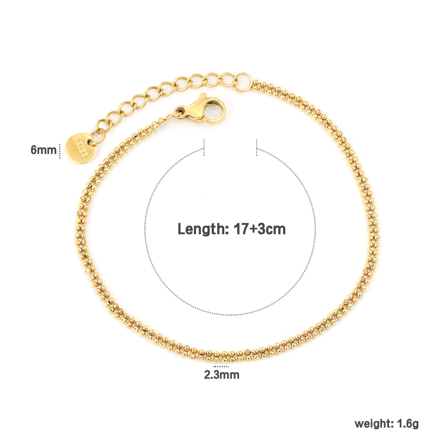 Damen Armband mit herzförmigen, bunten Kristallanhängern und goldplattiertem Design Shop Nory