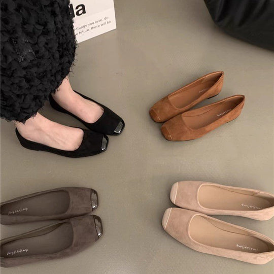 Damen Elegante und bequeme Ballerinas mit geschlossenen Zehen