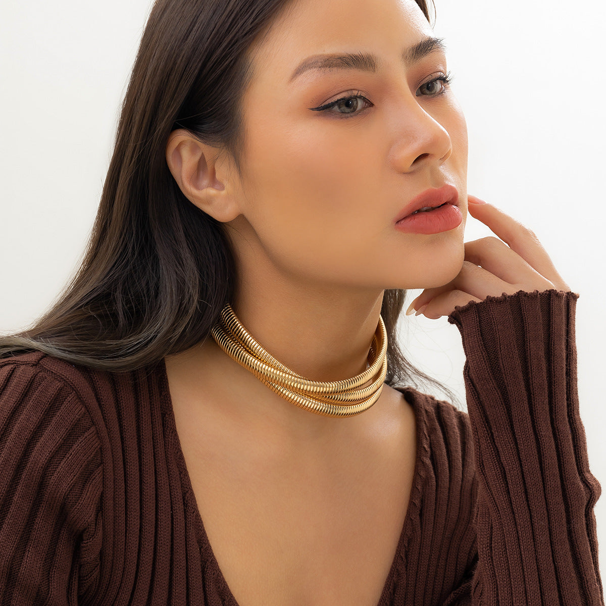 Damen modernes und elegantes Halskette Shop Nory