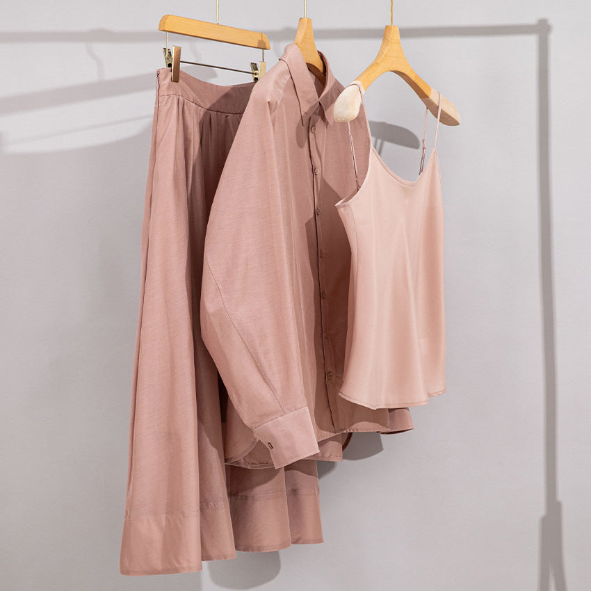 Damen Maxirock mit hohem Bund und soften Falten Shop Nory