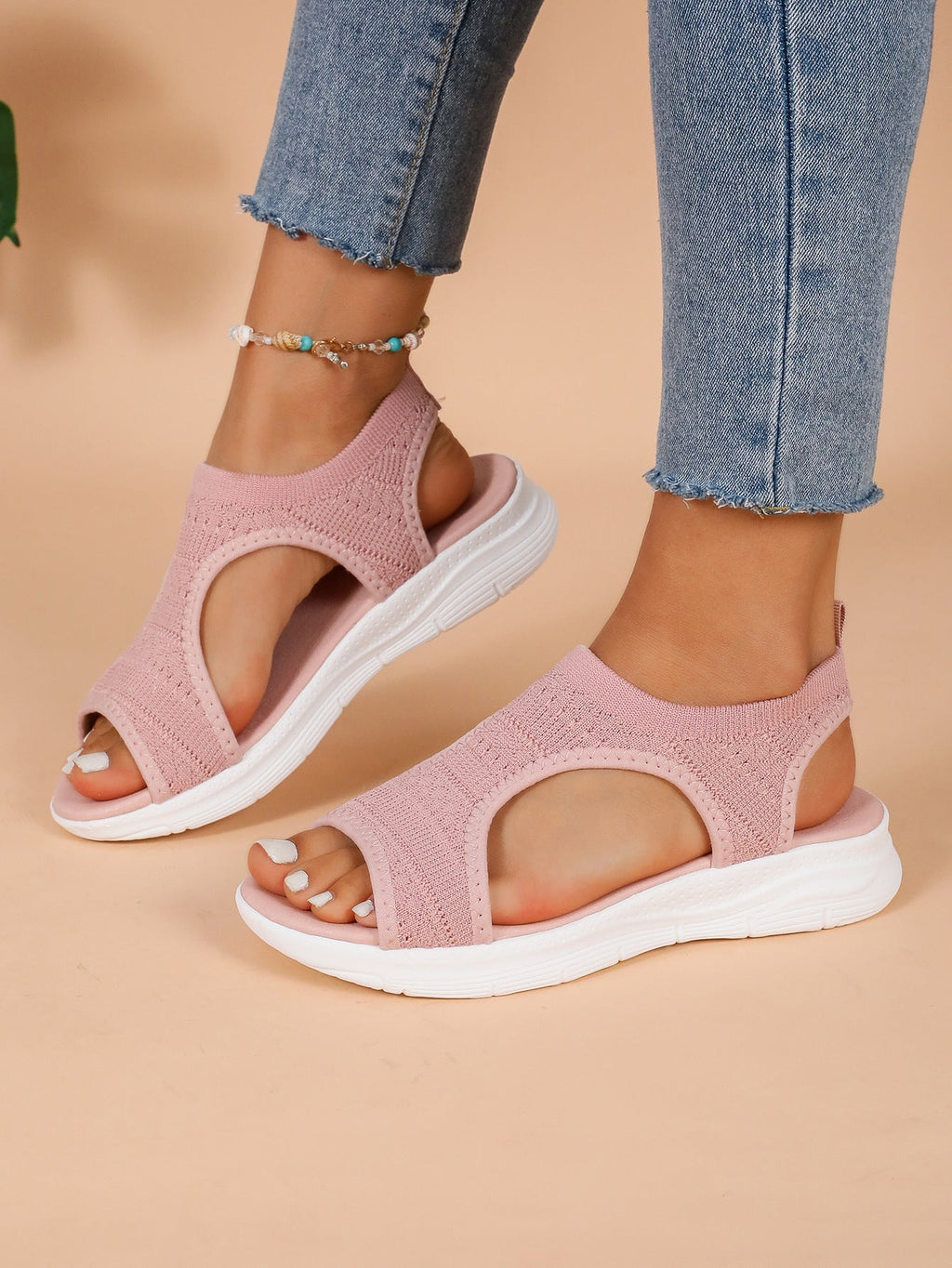 Damen Atmungsaktive Sandalen mit elastischem Tragekomfort