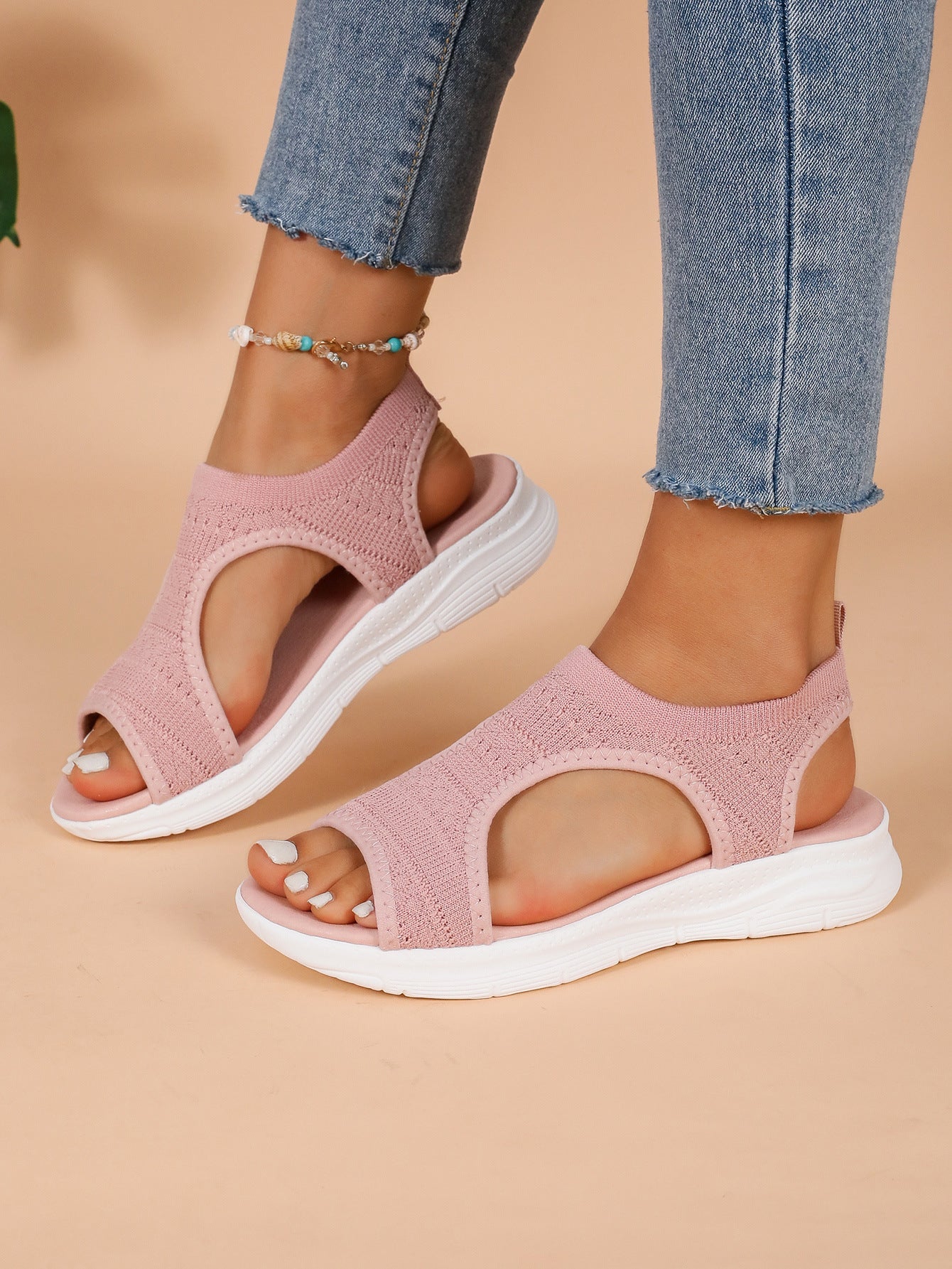 Damen Atmungsaktive Sandalen mit elastischem Tragekomfort