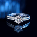Damen Verlobungsring mit funkelndem Zirkon und eleganten Details Shop Nory
