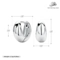 Damen Ohrhänger mit modernem Tropfenmotiv aus 925 Sterling Silber Shop Nory