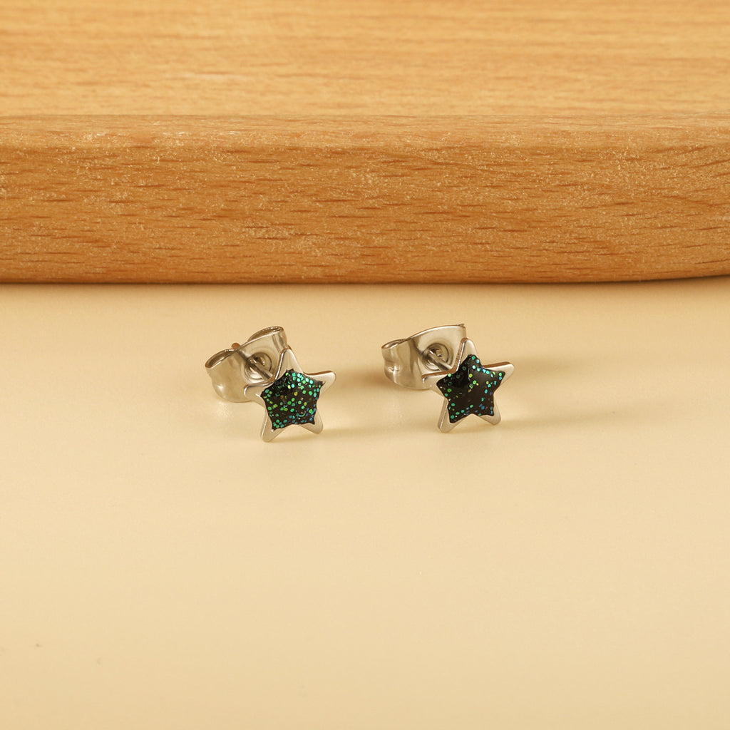 Damen Ohrstecker mit kunstvollem Blattmotiv aus hochwertigem Edelstahl und goldplattierter Oberfläche Shop Nory