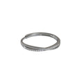 Damen Feiner Silberring mit geschwungenem Design und funkelnden Zirkonia Shop Nory