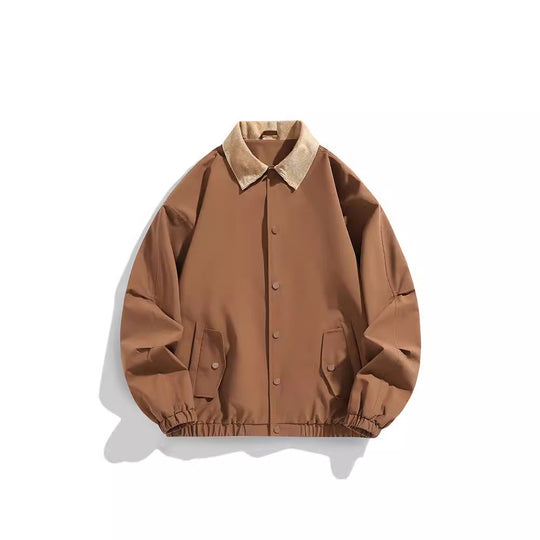 Herren Oversized Blouson mit Cordkragen, Druckknopfverschluss und Pattentaschen Shop Nory