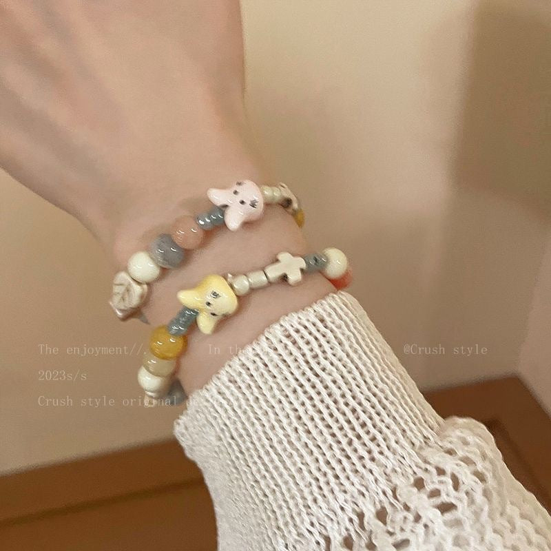 Damen handgemachtes Armband mit einzigartigen Tieranhängern Shop Nory
