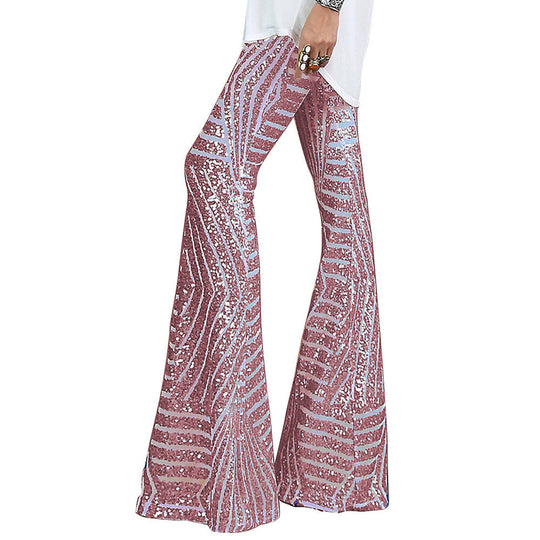 Shopnory | Glitzer Schlagpaillettenhose