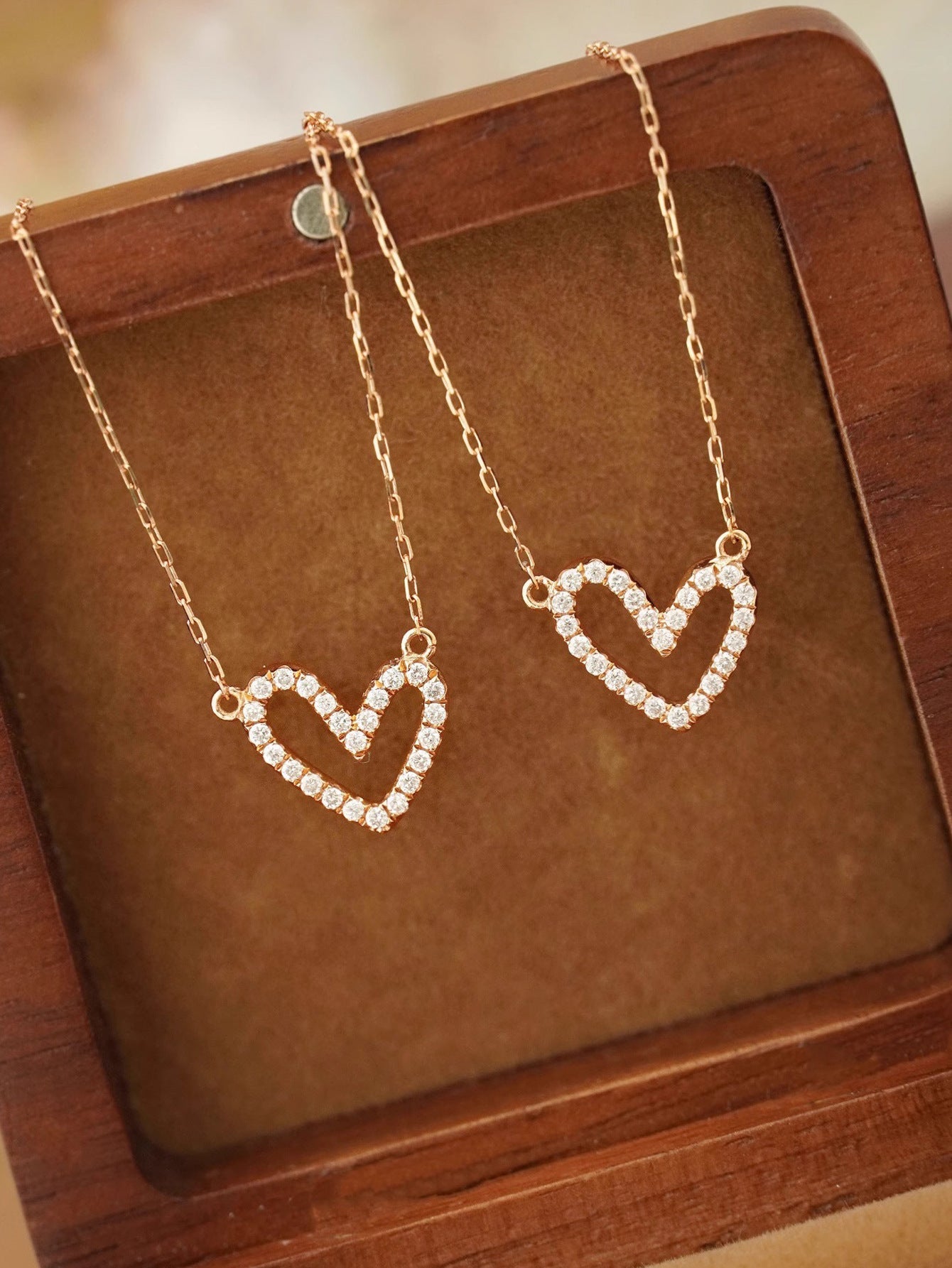 925 Sterling Silber Kabelkette Beschichtung Herzform Anhänger Halskette | Shop Nory
