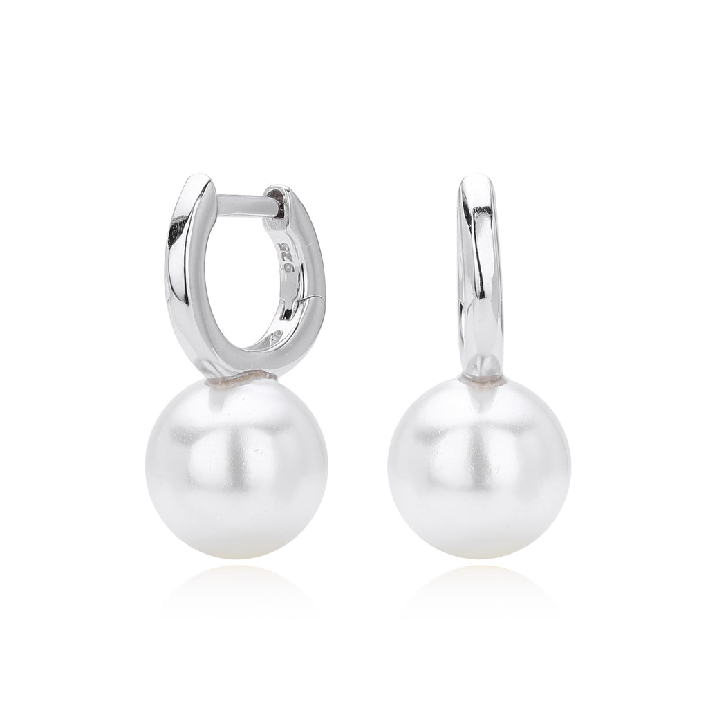 Damen Ohrhänger mit eleganten Perlen und hochwertigem 925 Sterling Silber Shop Nory