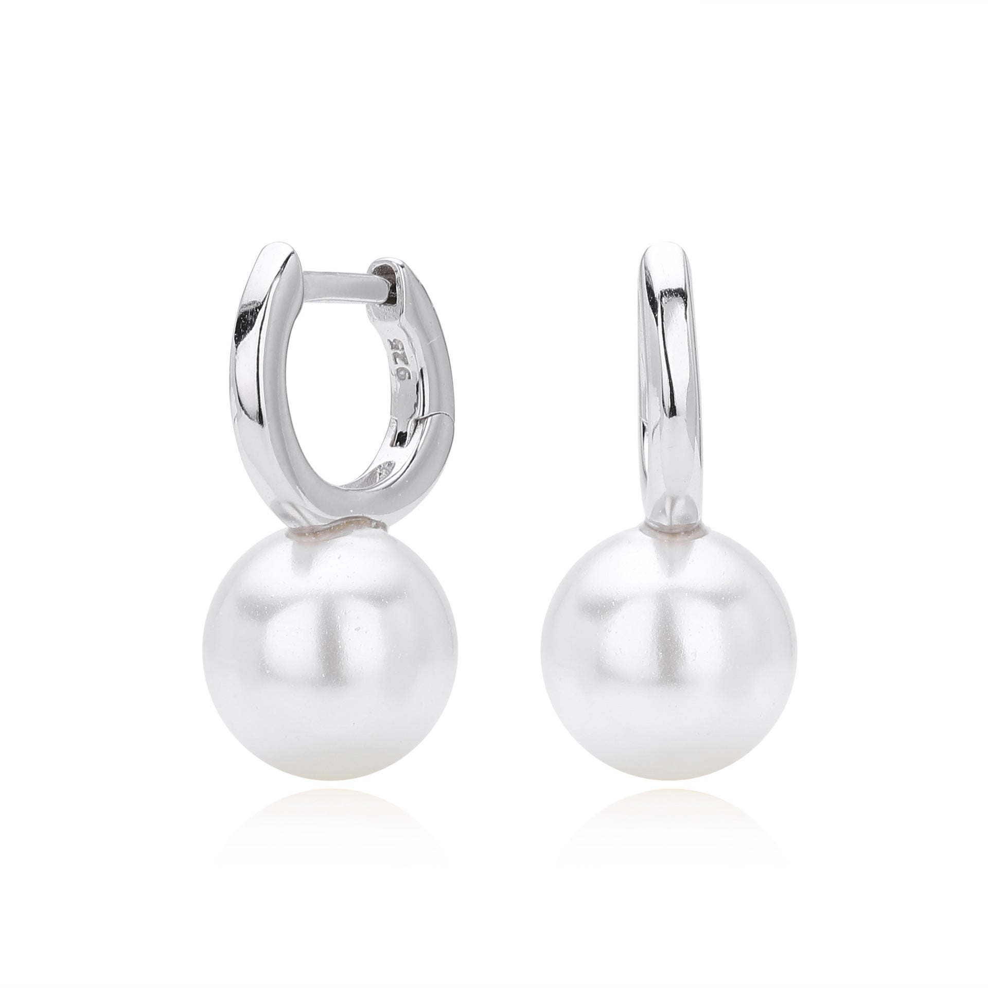 Damen Ohrhänger mit eleganten Perlen und hochwertigem 925 Sterling Silber Shop Nory