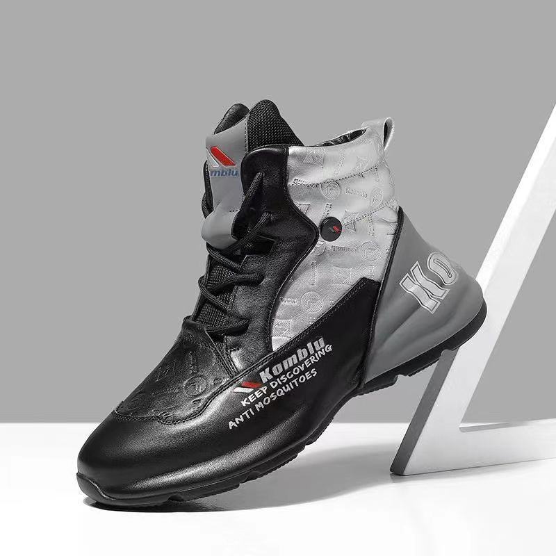 Herren High-Top Performance Sneaker aus atmungsaktivem Kunstleder mit stoßdämpfender Laufsohle Shopy Nory
