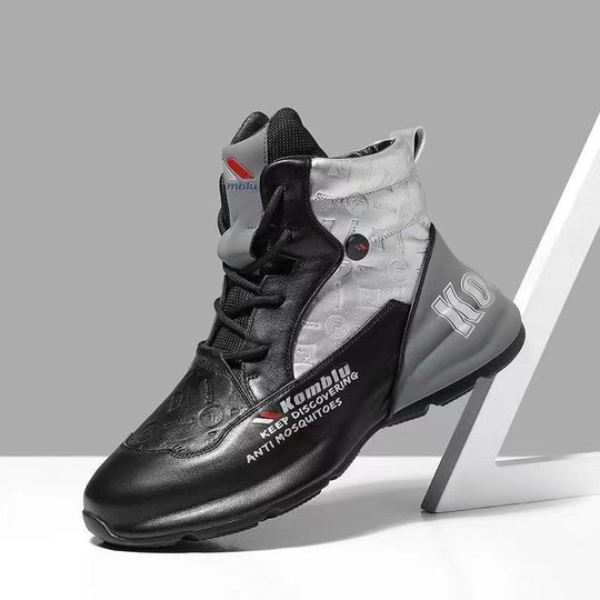 Herren High-Top Performance Sneaker aus atmungsaktivem Kunstleder mit stoßdämpfender Laufsohle Shopy Nory
