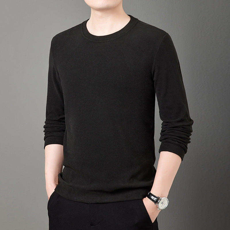 Herren Feiner Rundhals-Pullover aus leichtem Stretch-Strick mit schmaler Silhouette Shop Nory
