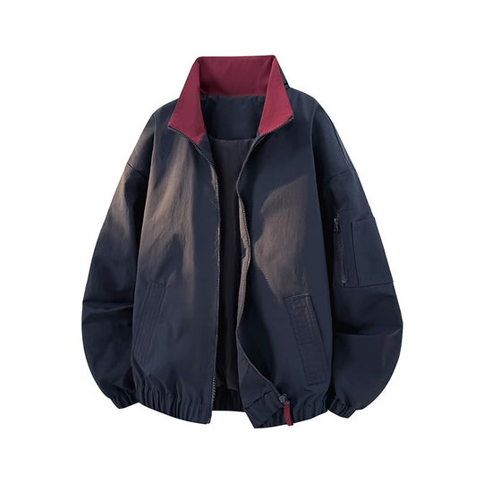 Damen Modische Übergangsjacke mit hohem Kragen und praktischen Taschen Shop Nory