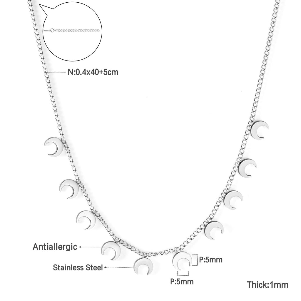Damen elegante Goldplattierte Halskette mit geometrischen Anhängern Shop Nory