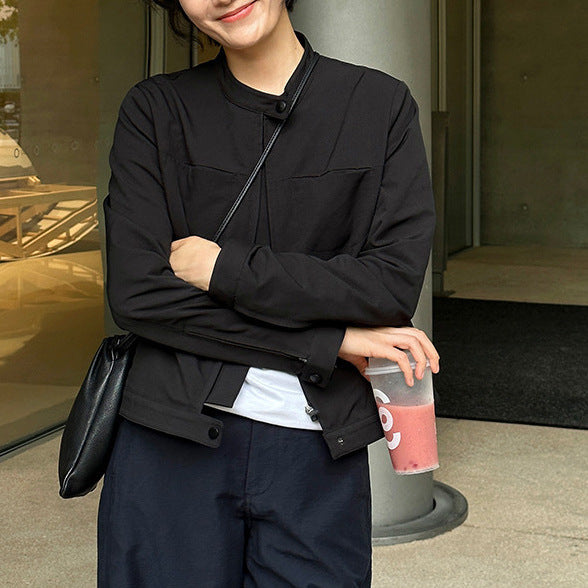 Damen urbane Übergangsjacke mit minimalistischen Details Shop Nory