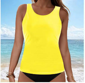 Damen Tankini-Oberteil mit Raffung