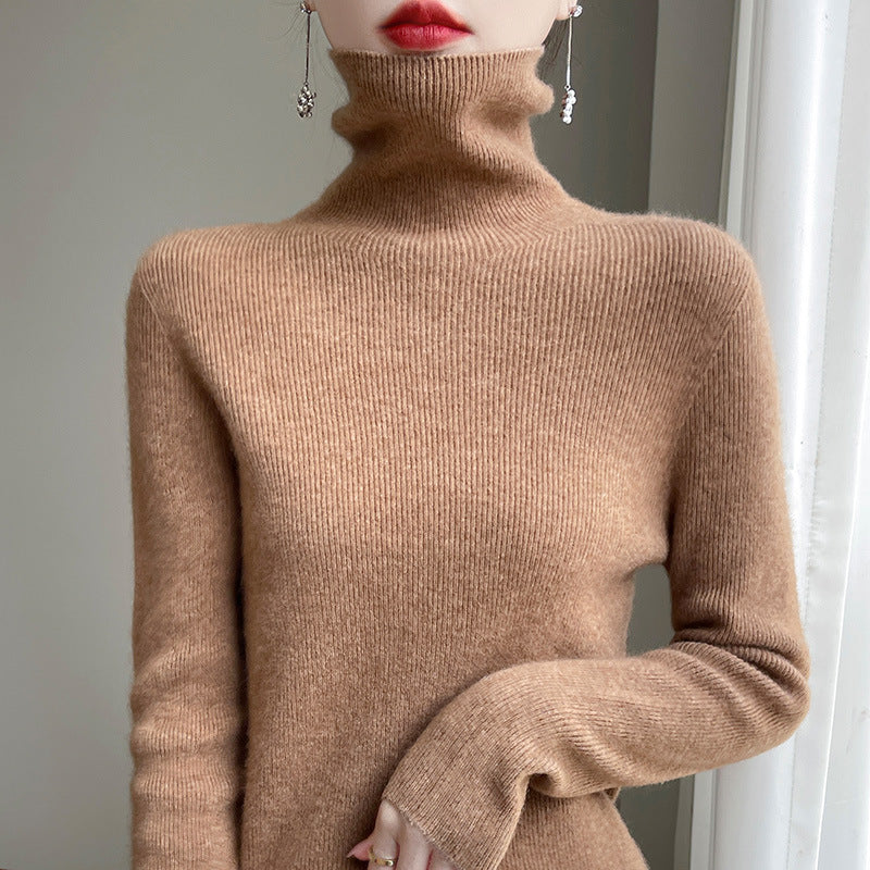 Damen Schmal geschnittener Feinstrick-Rollkragenpullover mit extrafeinem Flauschfinish Shop Nory
