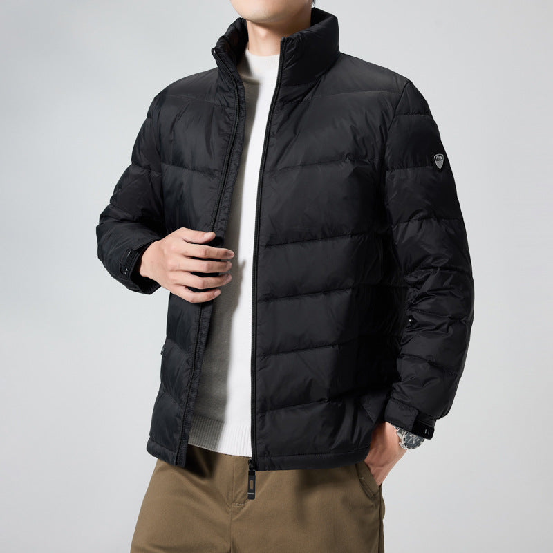 Herren Leichte gesteppte Thermojacke mit Stehkragen und winddichter Isolierung Shop Nory
