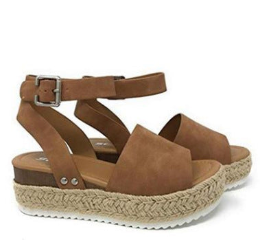 Damen Espadrille Sandalen mit verstellbarem Riemen