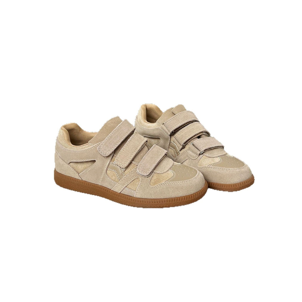 Damen Sneakers mit doppeltem Klettverschluss und weicher Schaumstoffdämpfung