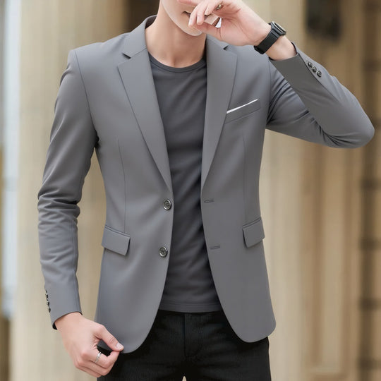 Herren Sakko mit tailliertem Schnitt, leichter Stretchqualität und klassischem Knopfverschluss Shop Nory