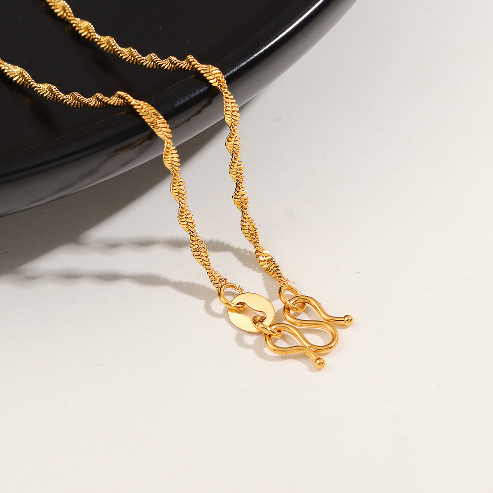Damen filigrane Gliederkette mit elegantem Verschluss Shop Nory